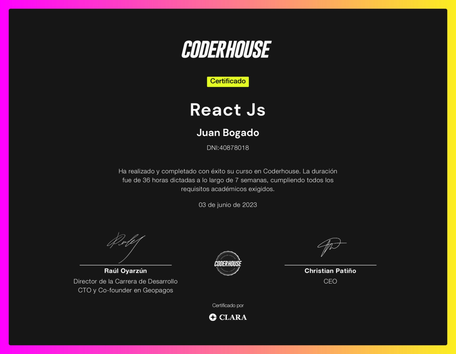 Certificación de React Developer